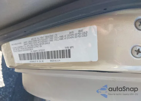 2008 Subaru Outback 2.5I/2.5I L.l. Bean Edition из США, поврежденный, VIN 4S4BP61C587333101